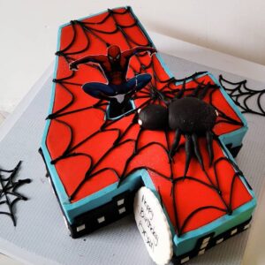 Neat Spiderman cake for a boy
