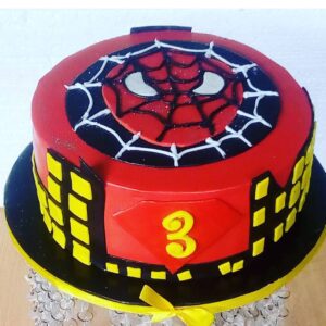 8inch spider man cake for baby boy