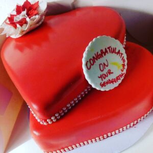 Pretty Red sendforth Cake