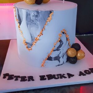 8inch 4layered Marble Birthday Cake