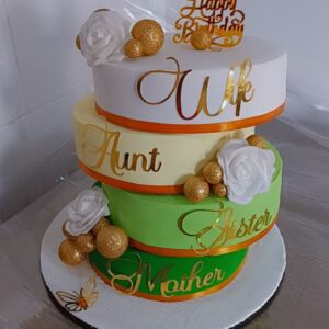 Beautiful birthday cake for mum
