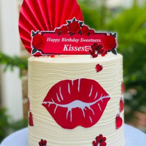 7 inches double layer whipped cream cake